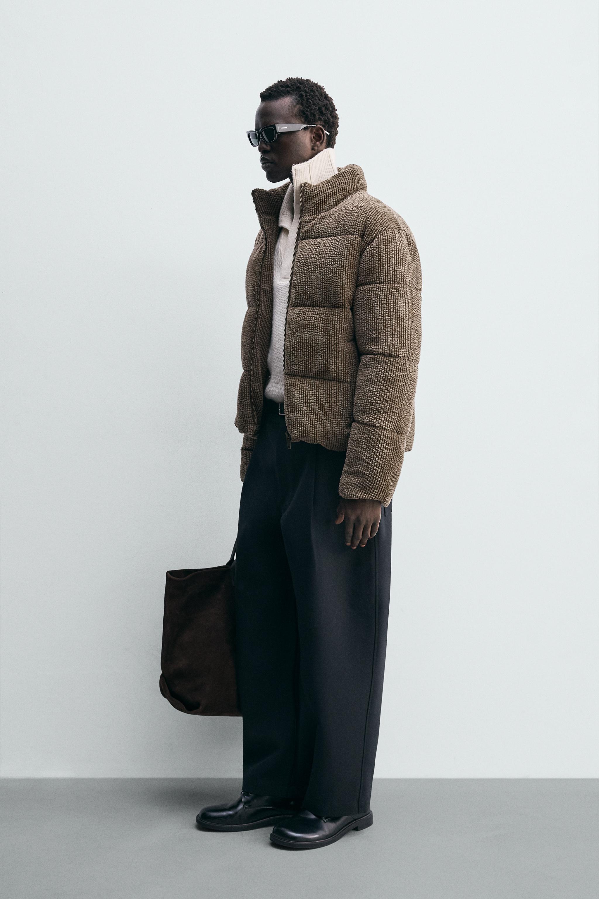 VESTE REMBOURRÉE EN VELOURS CÔTELÉ